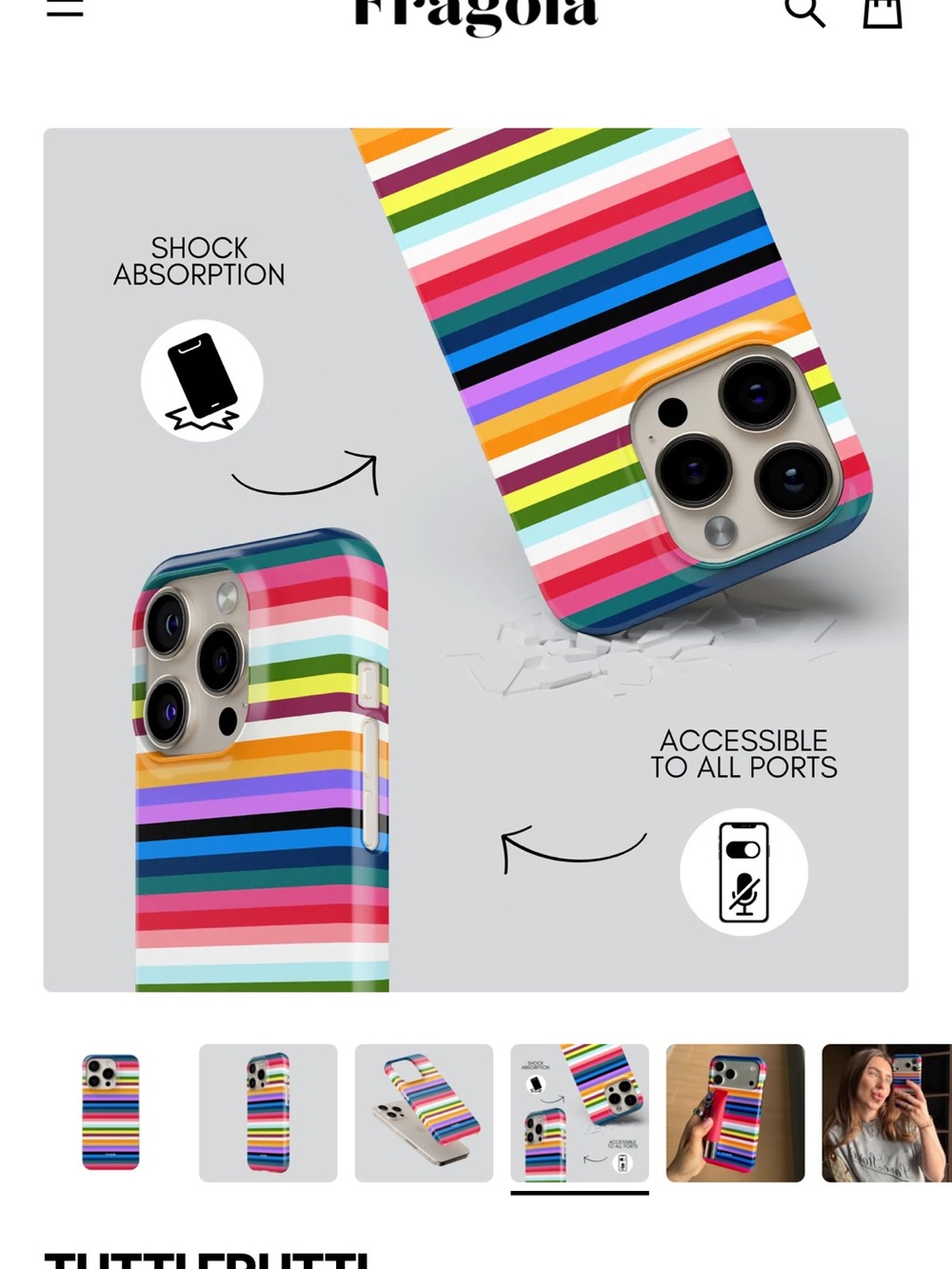 Fragola iPhone 17 Promax case. NWT